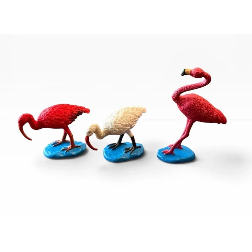 Lot of 12 1998 Safari LLC Vintage Birds  Animals Hard Plastic Figures